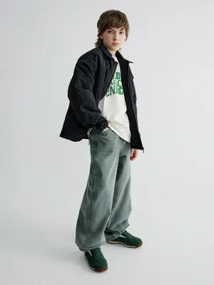 Джинсы багги Sela, зеленый, арт. 40547