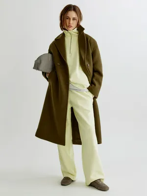 Прямые брюки Sela из футера, желтый, арт. 40568