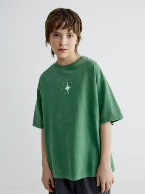 Футболка оверсайз Sela, зеленый, арт. 40574