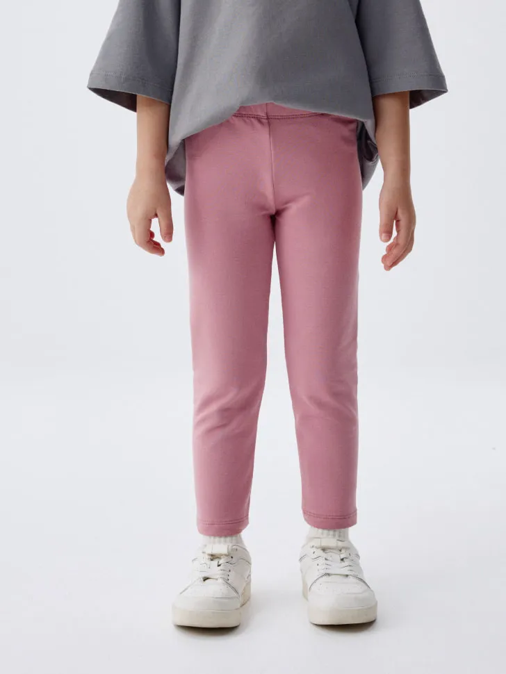 Базовые леггинсы для девочек, розовый, арт. 4071