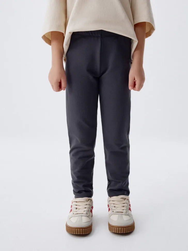 Базовые леггинсы для девочек, серый, арт. 4072