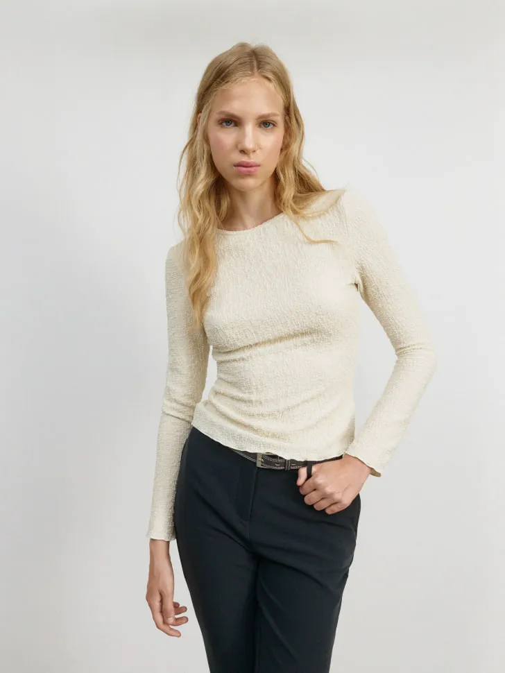 Лонгслив SELA Young, бежевый, арт. 4075