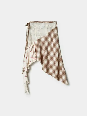 Юбка-пояс SELA с воланами, бежевый, арт. 40763