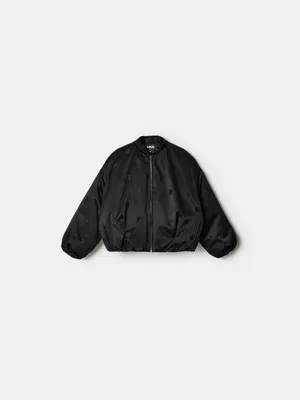 Бомбер оверсайз Sela в горошек, черный, арт. 40766