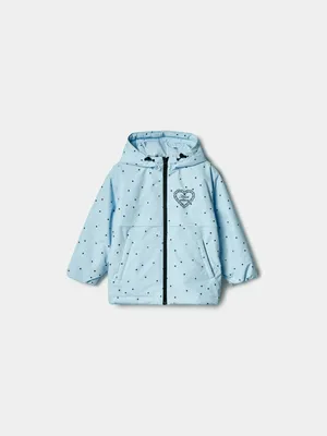 Демисезонная куртка Sela с вышивкой, голубой, арт. 40771