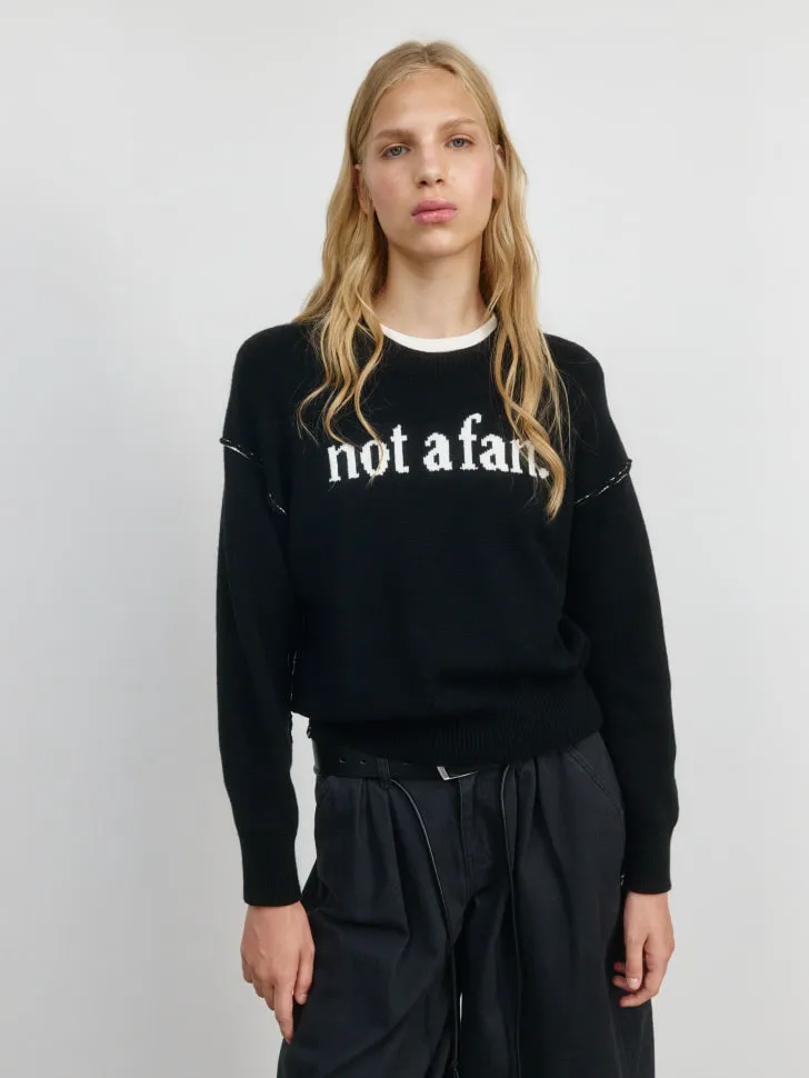 Вязаный джемпер, черный, арт. 4078