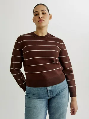 Джемпер SELA укороченный вязаный из вискозы, разноцветный, арт. 40808