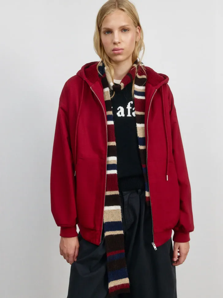 Утепленная хлопковая куртка SELA Young, бордовый, арт. 4081