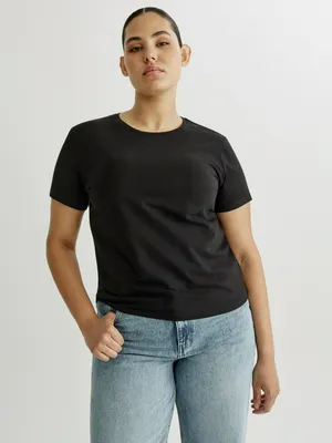 Футболка SELA EVA Slim Fit, черный, арт. 40810