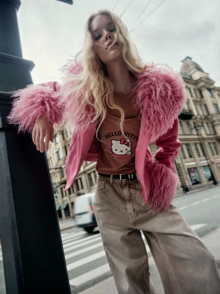 Футболка с майкой на бретелях SELA Young, бежевый, арт. 4086