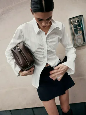 Рубашка с драпировкой, арт. 4088