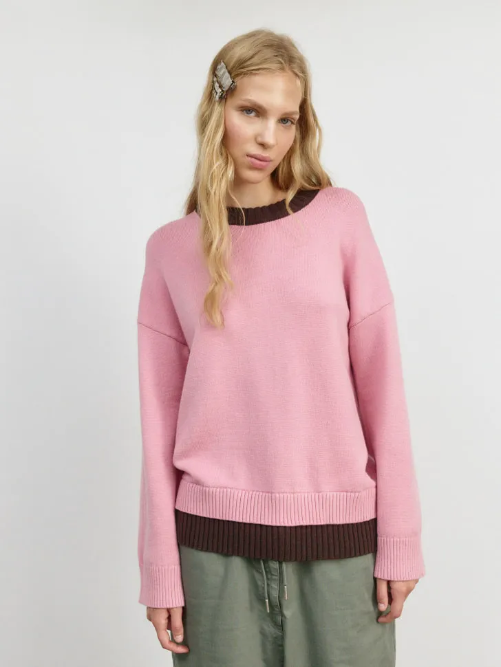 Вязаный джемпер SELA Young, разноцветный, арт. 4090