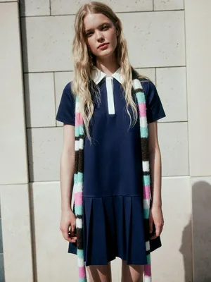 Платье с юбкой в складку SELA Young, арт. 4097