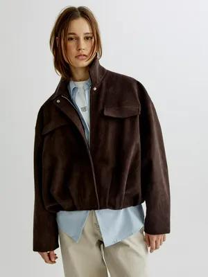 Куртка Sela из искусственной замши, коричневый, арт. 40991