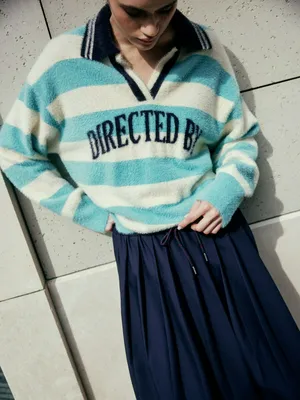 Пушистый джемпер-поло, арт. 4106