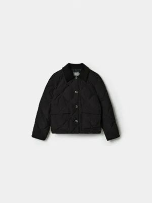 Стеганая куртка Sela с вельветовым воротником, черный, арт. 41122