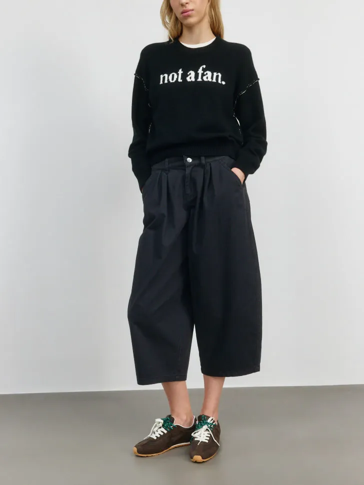 Укороченные брюки SELA Young, черный, арт. 4129