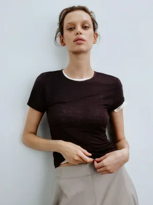 Футболка из модала и кашемира, арт. 4139