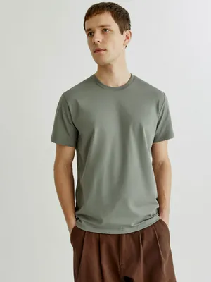 Футболка SELA ADAM SLIM FIT, хаки, арт. 41395