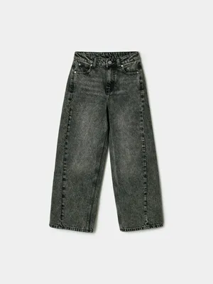 Широкие джинсы SELA для девочек, серый, арт. 41407