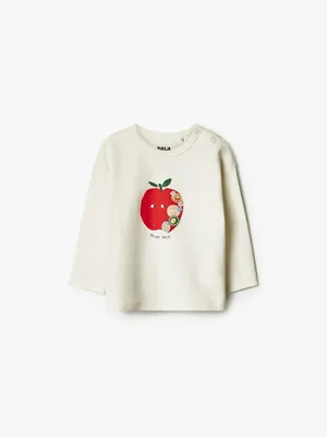 Лонгслив SELA с принтом, бежевый, арт. 41418