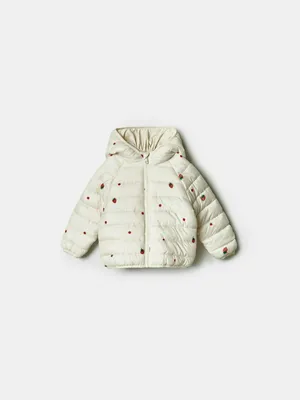Стеганая куртка Sela с ушками для малышей, белый, арт. 41424