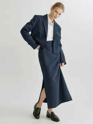 Юбка макси Sela, синий, арт. 41429