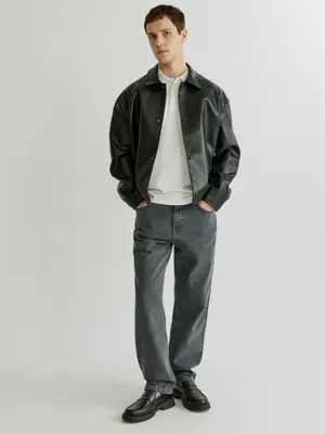 Джинсы Sela прямые со средней посадкой, серый, арт. 41432