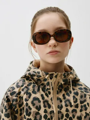 Детские солнцезащитные очки в широкой оправе, арт. 4146