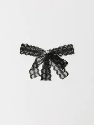 Кружевной чокер с бантиком для девочек, арт. 4149