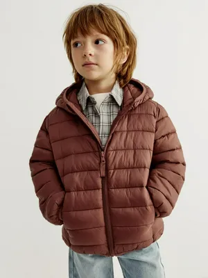 Базовая ультралегкая стеганая куртка SELA для мальчиков, бордовый, арт. 41531