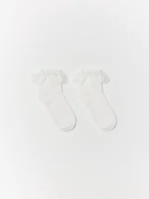 Носки с кружевной оборкой для девочек, арт. 4163