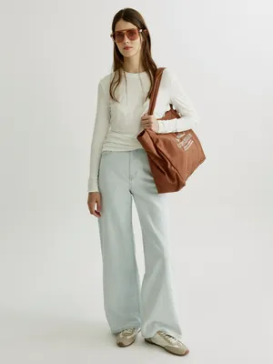 Широкие джинсы Sela со средней посадкой, голубой, арт. 41670