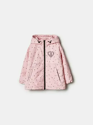 Куртка Sela демисезонная с вышивкой для девочек, розовый, арт. 41681