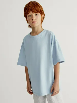 Детская футболка оверсайз SELA, голубой, арт. 41697