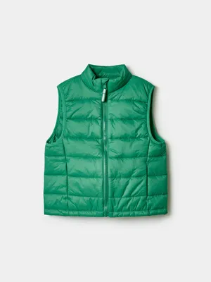 Жилет SELA базовый стеганый для мальчиков, зеленый, арт. 41709