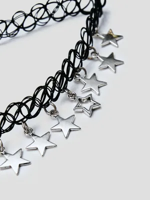 Чокер SELA с подвесками для девочек, черный, арт. 41822