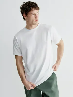 Футболка SELA Mateo Regular fit базовая, белый, арт. 41829