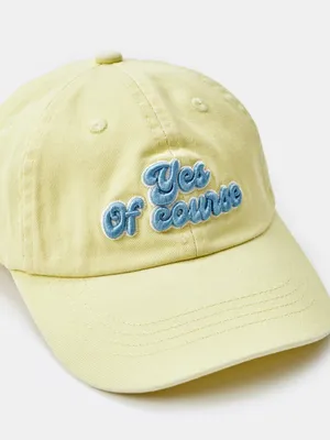 Детская хлопковая бейсболка Sela с вышивкой, желтый, арт. 41833