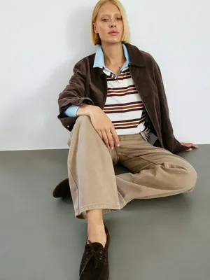 Джинсы Straight Fit, бежевый, арт. 4189