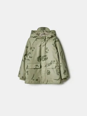 Дождевик Sela утепленный для мальчиков, хаки, арт. 41995