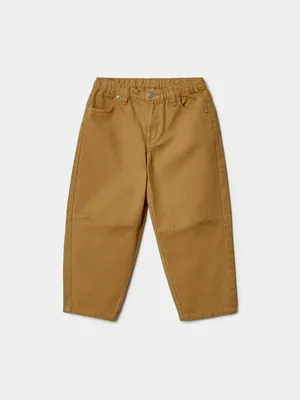 SELA Детские джинсы багги на резинке, бежевый, арт. 42006