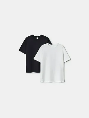 Набор из 2 базовых футболок детских SELA, разноцветный, арт. 42030