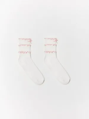 Носки с бантиками для девочек, арт. 4207