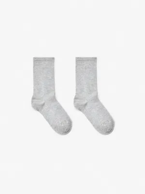 Носки SELA в рубчик, серый, арт. 42255