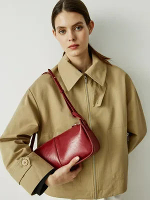 Сумка SELA из экокожи, бордовый, арт. 42256