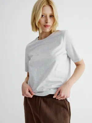 Футболка SELA Базовая, серый, арт. 42257