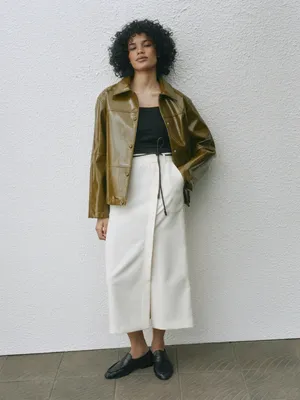 Юбка макси с запахом SELA, белый, арт. 42268