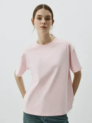 Футболка SELA KATE OVERSIZE FIT, розовый, арт. 42269
