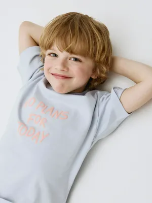 Футболка оверсайз с принтом SELA, голубой, арт. 42285